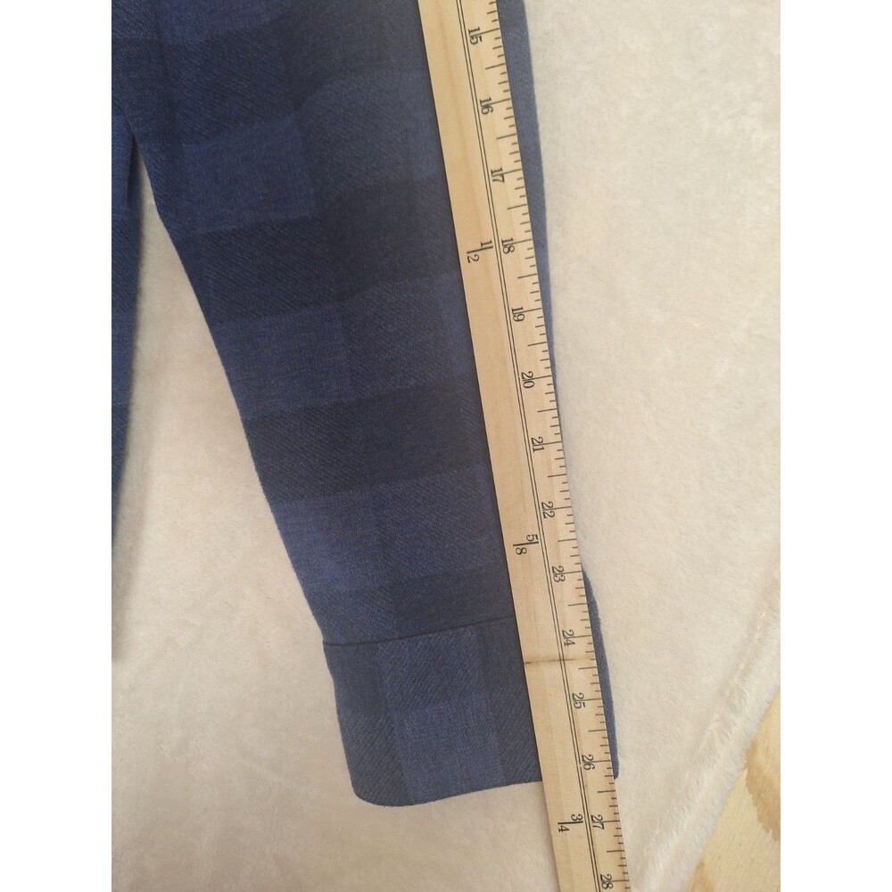 Flag & Anthem Madeflex Flannel Shirt Mens Size XL Button Up Plaid Blue Soft - Picture 7 of 12